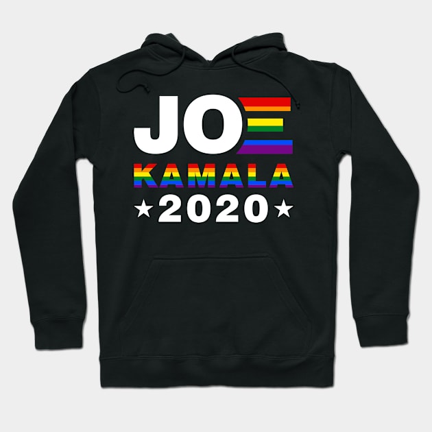 Joe Biden Kamala Harris 2020 Rainbow Gay Pride LGBT Hoodie by ngatdoang842b